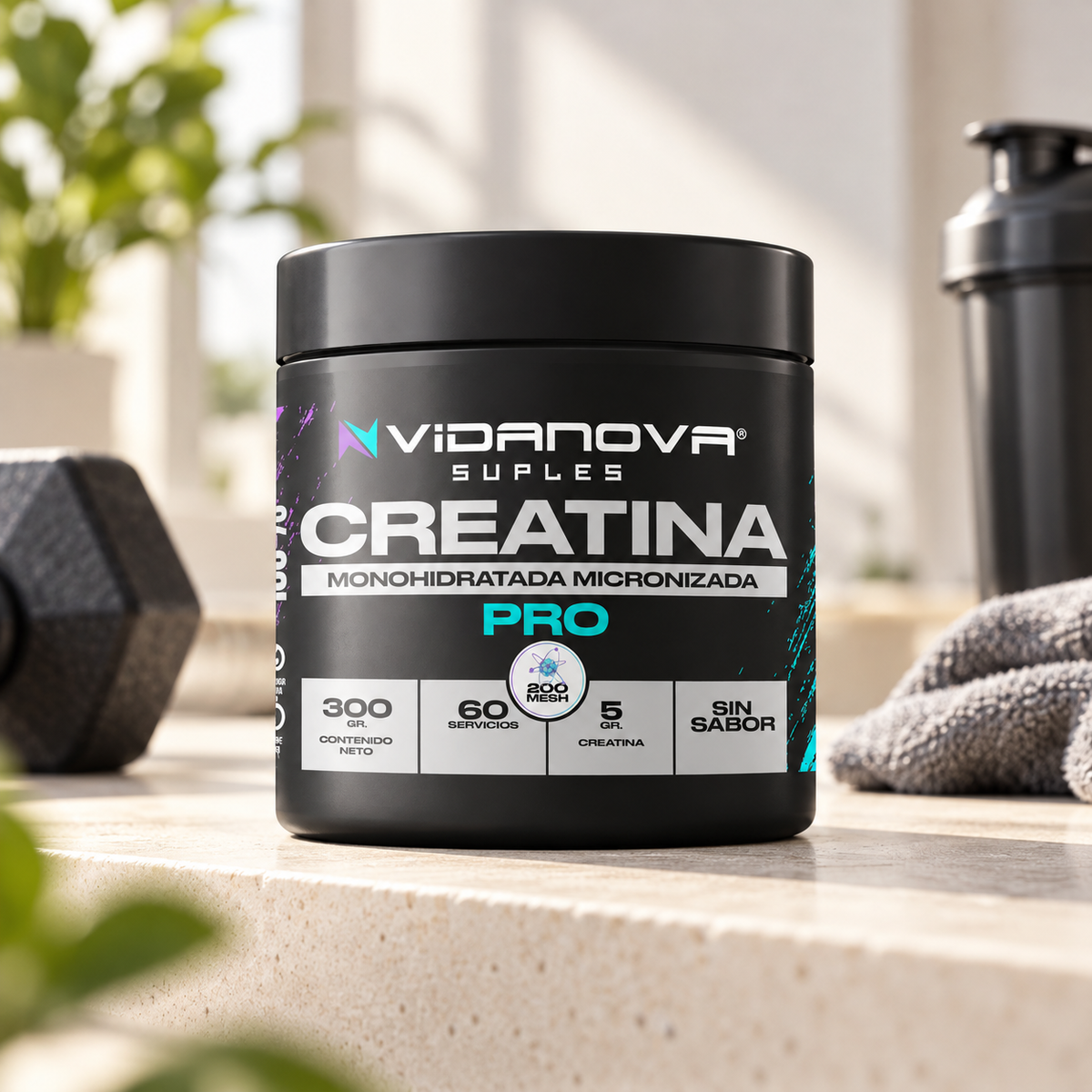 Creatina Monohidratada 300g de 200MESH