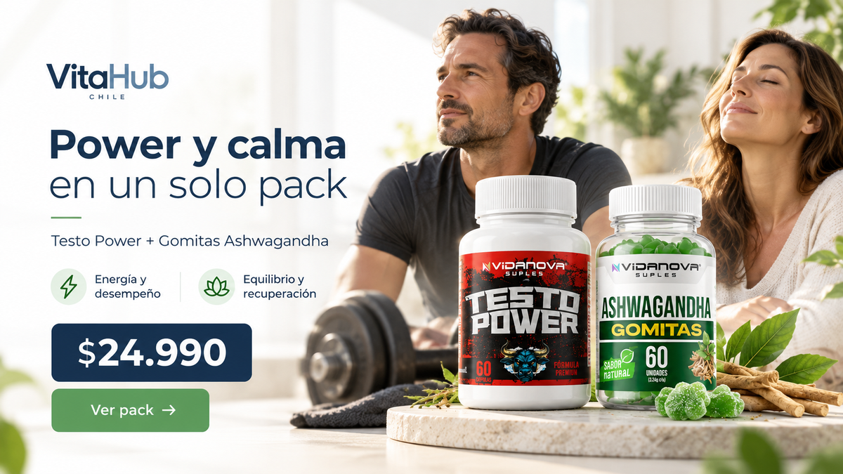Pack Power y Calma – Testo Power + Gomitas Ashwagandha
