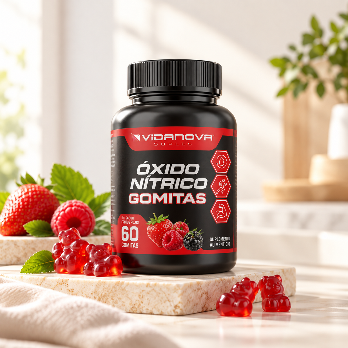 60 GOMITAS OXIDO NITRICO 1000mg